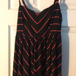 Used torrid dress black and orange